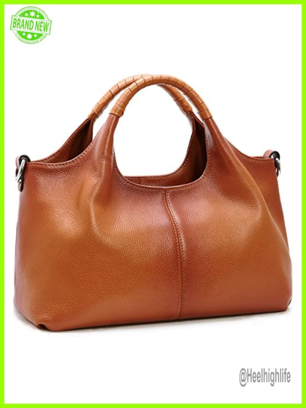Genuine Cowhide Leather Satchel Crossbody Shoulder Bag Tote